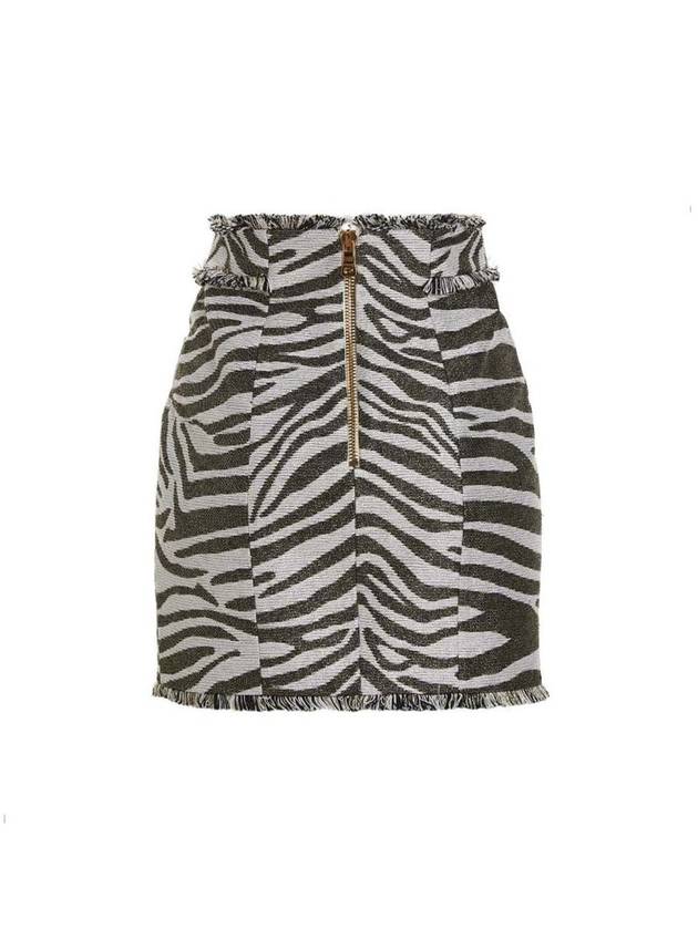 SS Skirt Lurex Zebra AF1LB815VC80GAD - BALMAIN - BALAAN 3