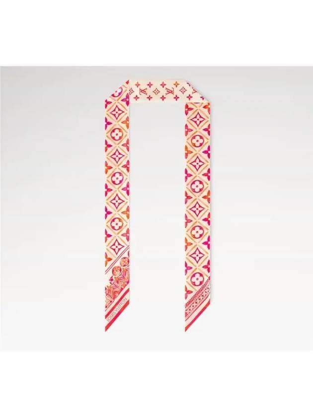 LV Tiles BB Scarf Coral - LOUIS VUITTON - BALAAN 2