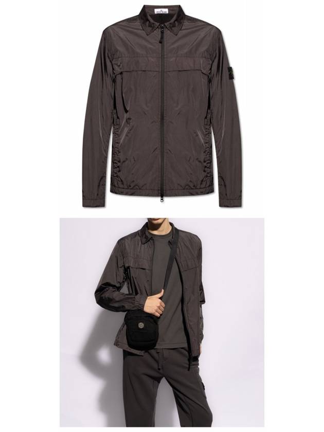 Garment Dyed Crinkle Reps R-NY Jacket Brown - STONE ISLAND - BALAAN 5