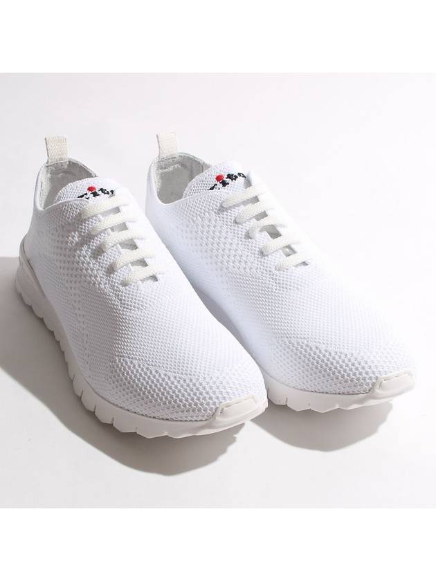 Fit Knit Low Top Sneakers White - KITON - BALAAN 3