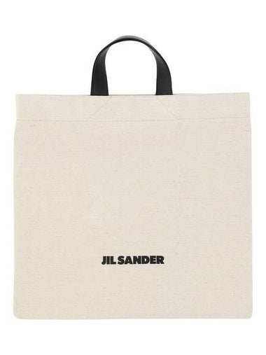 Book Square Tote Bag Beige - JIL SANDER - BALAAN 1