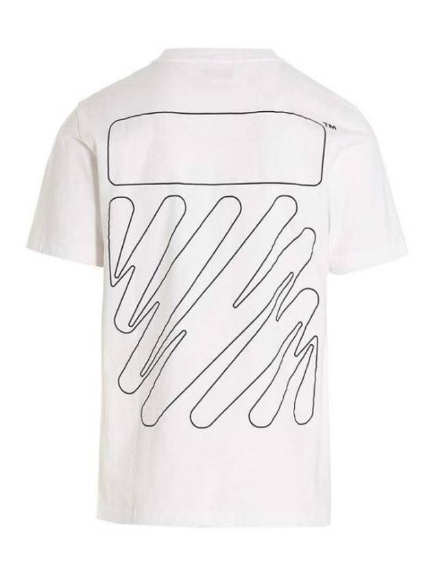 Wave Diagonal Short Sleeve T-Shirt White - OFF WHITE - BALAAN 3