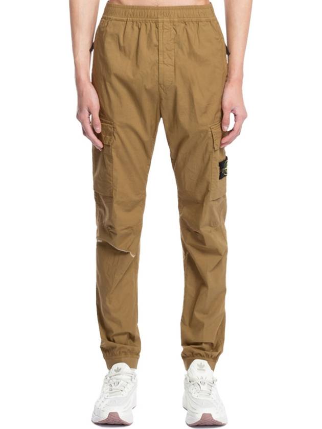 Wappen Patch Cargo Track Pants Brown - STONE ISLAND - BALAAN 3