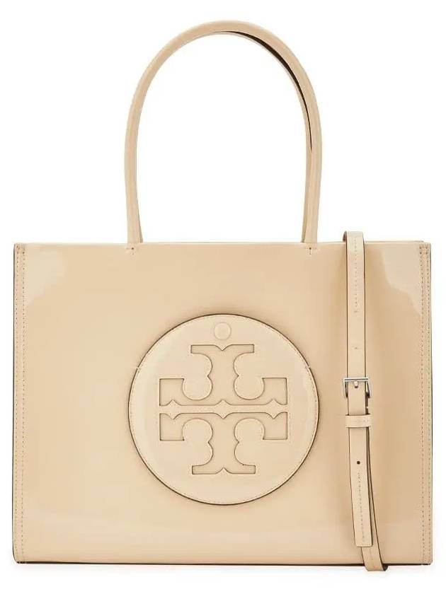 Ella Bio Small Tote Bag Beige - TORY BURCH - BALAAN 4