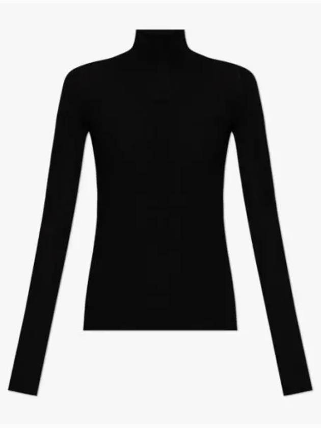 Woolen Turtleneck Black - BOTTEGA VENETA - BALAAN 2