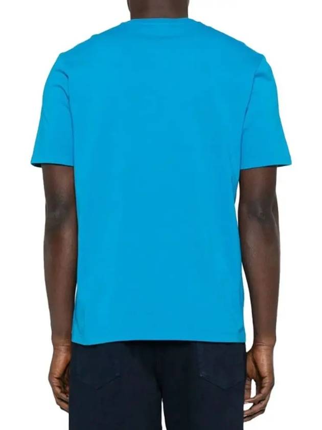 Fox Head Patch Classic Short Sleeve T-Shirt Enamel Blue - MAISON KITSUNE - BALAAN 4