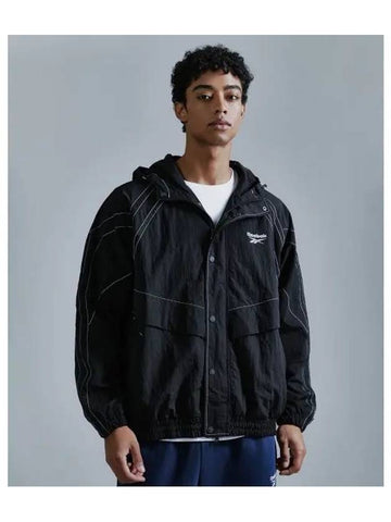 Rival Ripstop Hood Windbreaker Black - REEBOK - BALAAN 1