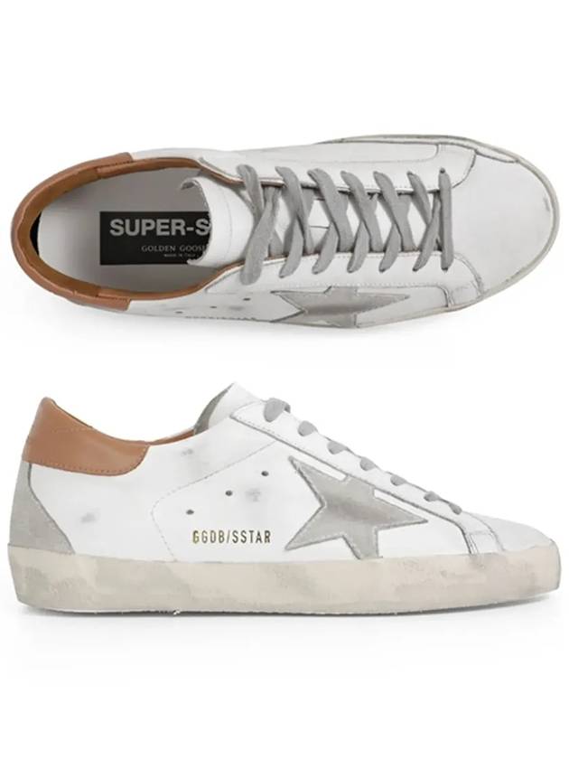 Superstar Brown Tab Sneakers White - GOLDEN GOOSE - BALAAN 6