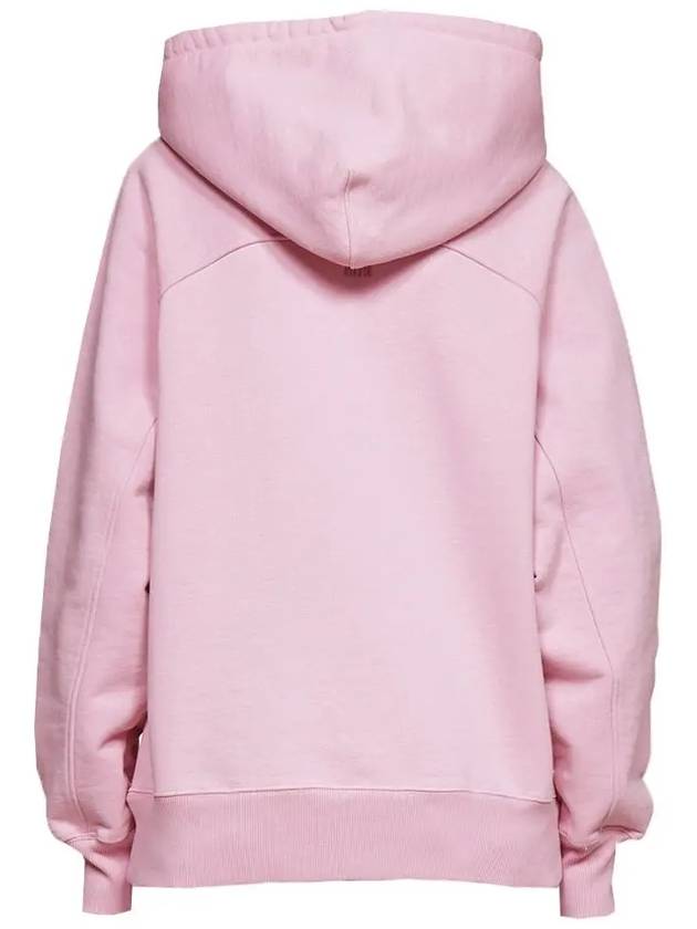 Heart Logo Cotton Hoodie Pink - AMI - BALAAN 4