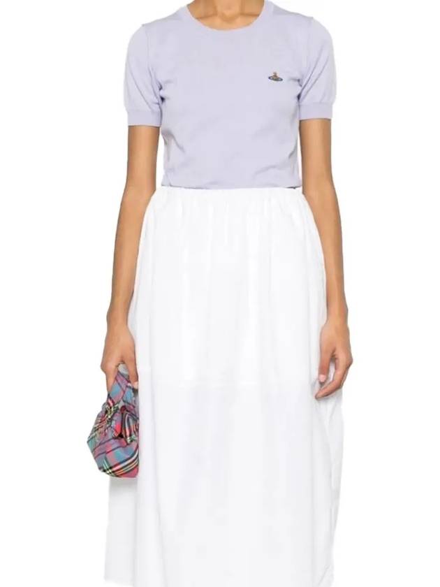 Bea Embroidery Logo Knit Top Lavender - VIVIENNE WESTWOOD - BALAAN 5