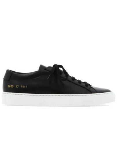 Achilles White Sole Low Top Sneakers Black - COMMON PROJECTS - BALAAN 2