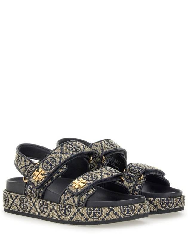 T Monogram Kira Sports Sandals Navy - TORY BURCH - BALAAN 3