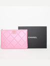 19 Lambskin Medium Clutch Bag Pink - CHANEL - BALAAN 3