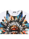 Indian Printing Women's Short Sleeve T-Shirt s5hj601i408 - BALMAIN - BALAAN 8