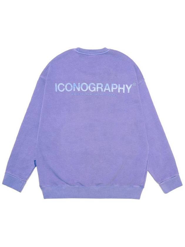 PIGMENT HEAVY COTTON TRINITY Pigment Sweatshirt VIO - ICONOGRAPHY - BALAAN 4