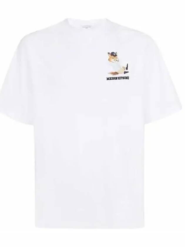 Small Dressed Fox Easy Cotton Short Sleeve T-Shirt White - MAISON KITSUNE - BALAAN 2