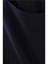 Milano Stitch 4 Bar Classic V Neck Fine Merino Wool Cardigan Navy - THOM BROWNE - BALAAN 5