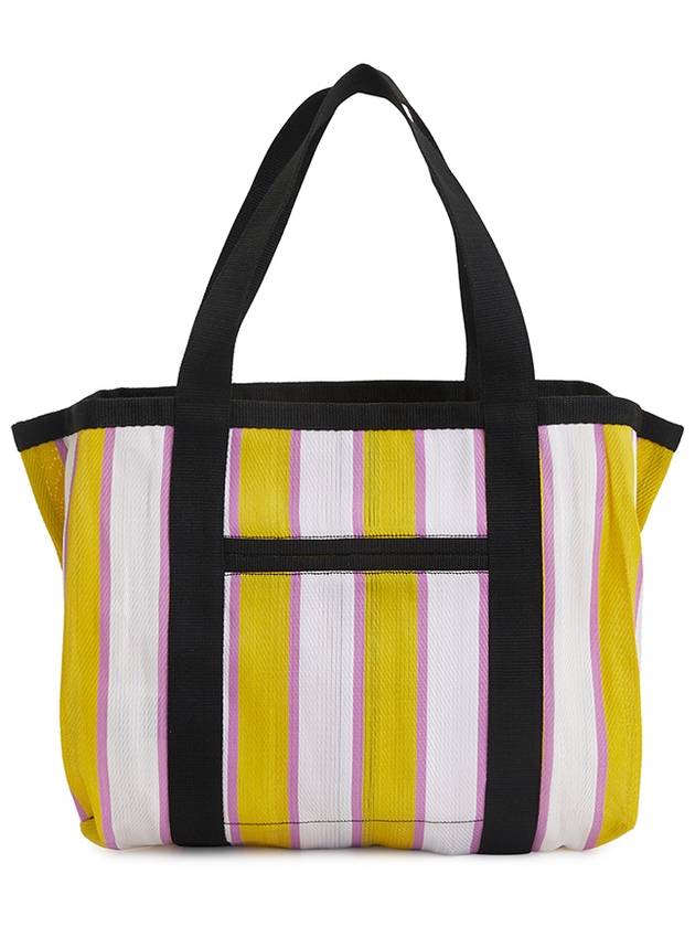 Darwen Striped Nylon Tote Bag Yellow - ISABEL MARANT - BALAAN 4