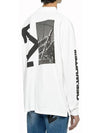 Arrow Overfit Long Sleeve T Shirt White - OFF WHITE - BALAAN 1