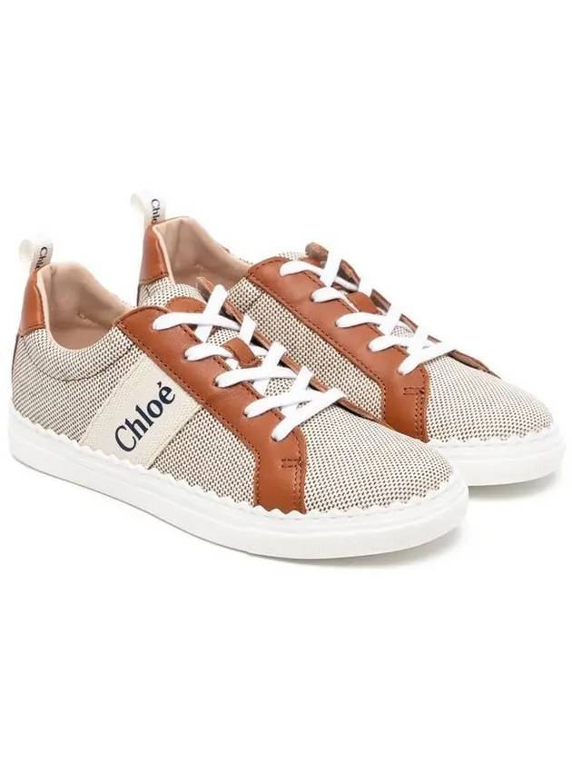 Kids Logo Lace Up Sneakers C19163 370 - CHLOE - BALAAN 2