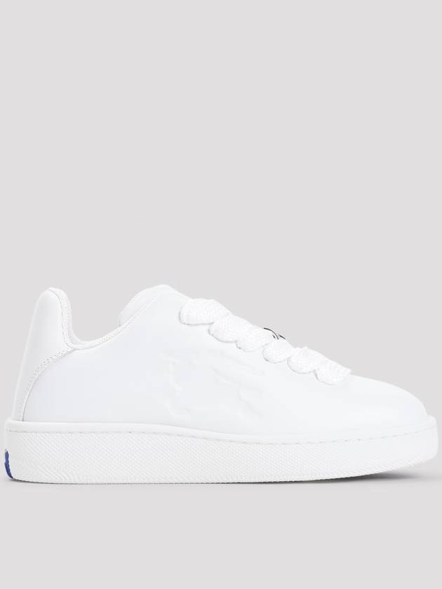 Leather Box Low-Top Sneakers White - BURBERRY - BALAAN 2