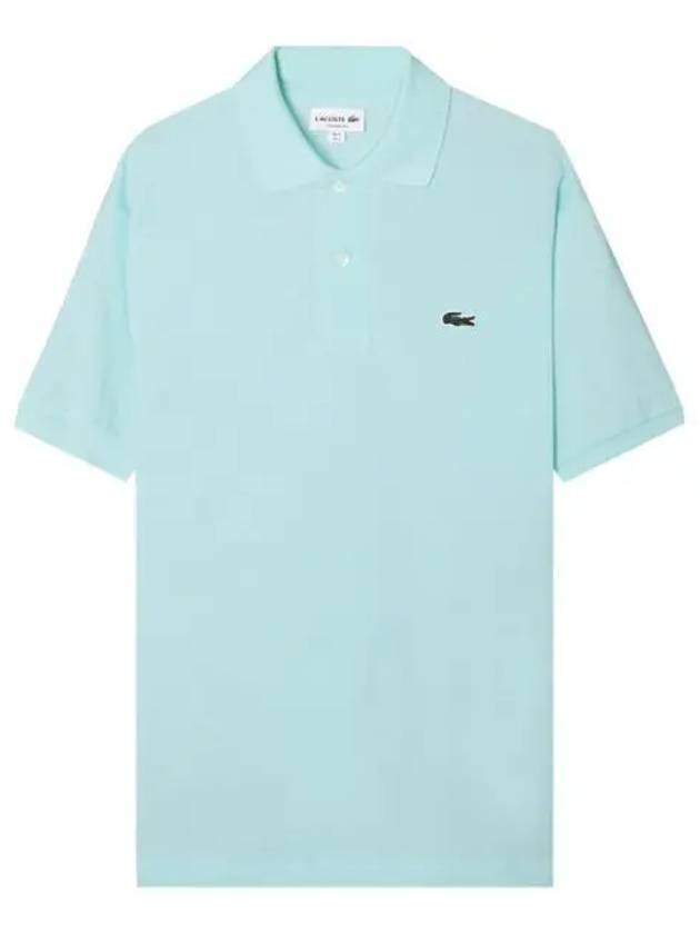 Men's Logo Classic Fit Short Sleeve PK Shirt Mint - LACOSTE - BALAAN.