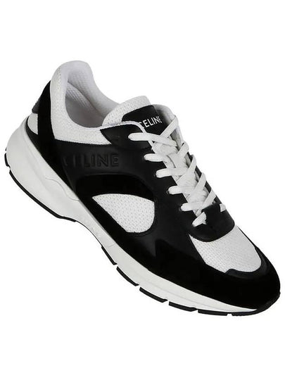 Runner CR-03 Low Top Sneakers Optic White Black - CELINE - BALAAN 2