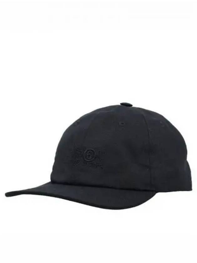 MM6 Margiela Numeric Logo Embroidered Ball Cap Black SH0TC0002S78611900 - MAISON MARGIELA - BALAAN 1