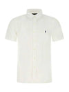 Men's Pony Embroidery Short Sleeve Shirt White - POLO RALPH LAUREN - BALAAN 2