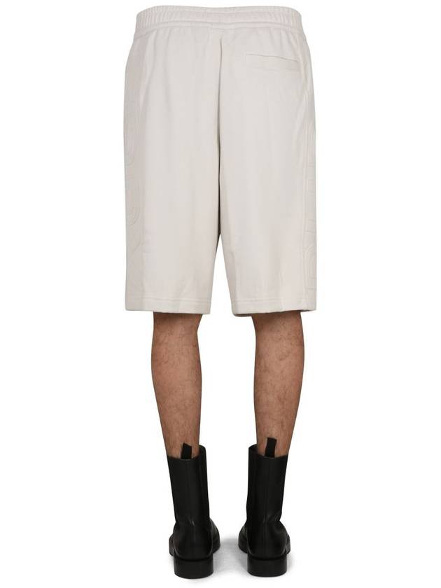 logo print drawstring shorts white - BURBERRY - BALAAN 5