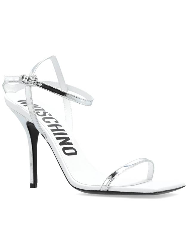 Moschino Heeled Sandals, Women's, Silver - MOSCHINO - BALAAN 4