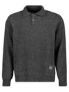 Homme Cashmere Polo Knit Top Grey - DIOR - BALAAN 2