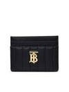 Quilted Leather Lola Card Case Black Light Gold - BURBERRY - BALAAN 2