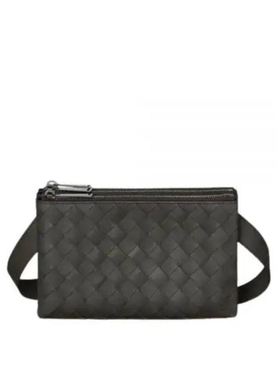 Triple Zipper Cross Bag Grey - BOTTEGA VENETA - BALAAN 2