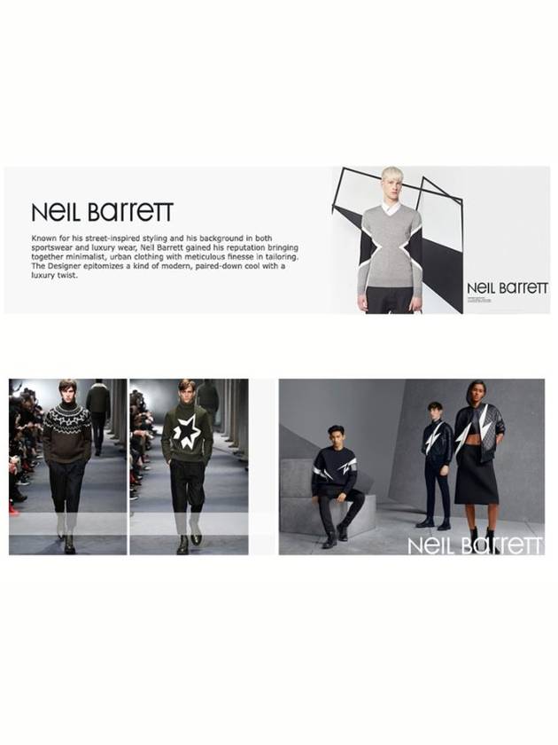 Man PBJS263V F515C 1428 Neoprene - NEIL BARRETT - BALAAN 6