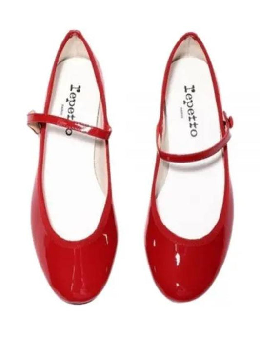 Women's Rose Mary Jane Pumps Middle Heel Red - REPETTO - BALAAN 2