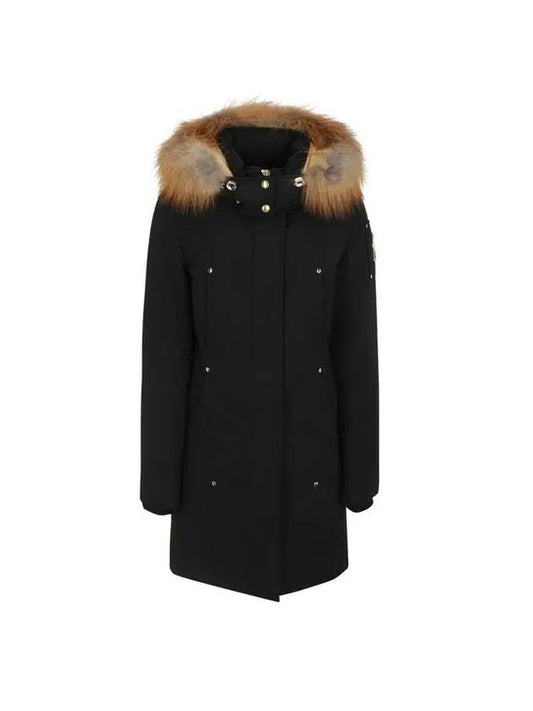 Women's Grand Metis Fur Down Parka Black - MOOSE KNUCKLES - BALAAN 1