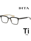 Titanium glasses frame POLYMATH DTX101 51 01 horn rim - DITA - BALAAN 1