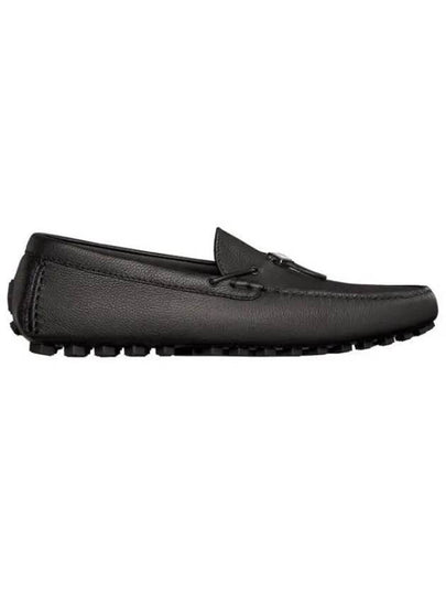 CD Diamond Grained Calfskin Loafers Black - DIOR - BALAAN 2