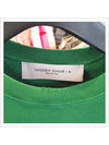 Logo Lettering Print Cotton Short Sleeve Green - GOLDEN GOOSE - BALAAN 4