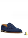 Suede Penny Loafers Midnight Blue - BRUNELLO CUCINELLI - BALAAN 2