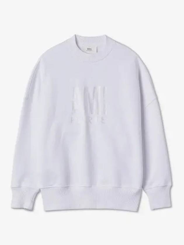 Paris Logo Sweatshirt White - AMI - BALAAN 2