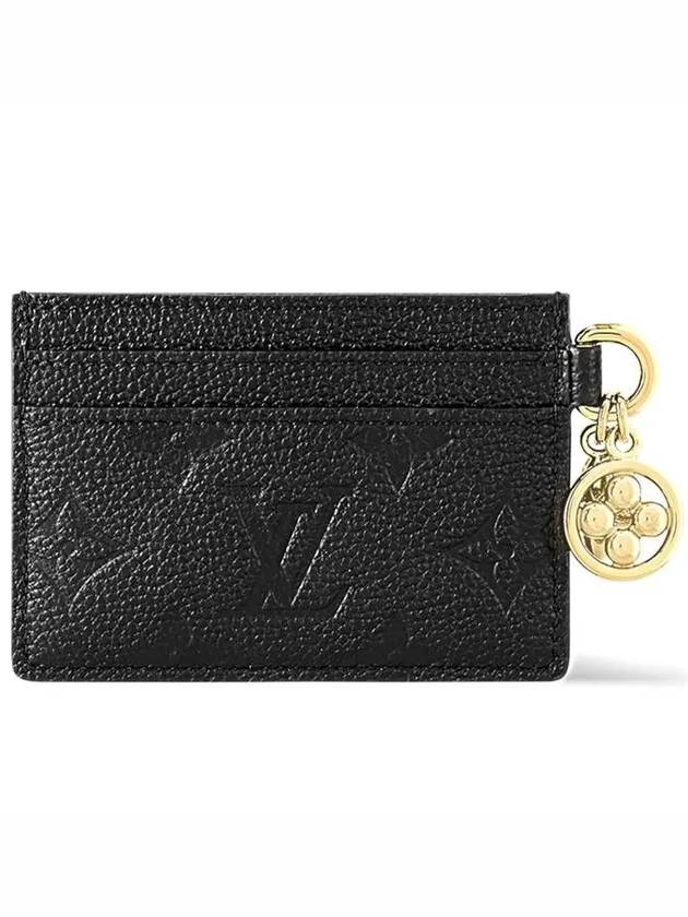 LV Charm Monogram Empreinte Leather Card Wallet Black - LOUIS VUITTON - BALAAN 7