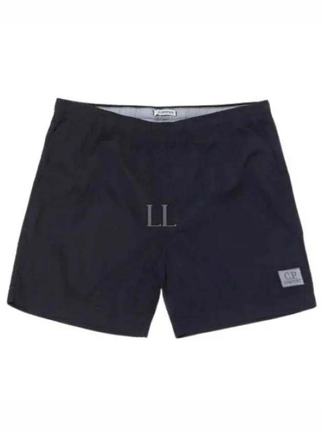 Eco-Chrome R Logo Patch Swim Shorts Navy - CP COMPANY - BALAAN 2