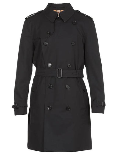 Kensington Mid-Length Trench Coat Midnight Blue - BURBERRY - BALAAN 1