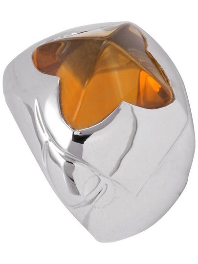 Bvlgari Ladies White Gold Piramide Citrine Cocktail  Ring, Size 50 - BVLGARI - BALAAN 2