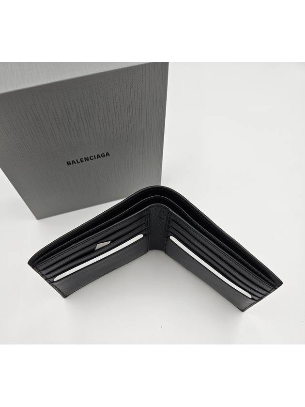 Cash Square Folded Wallet Black - BALENCIAGA - BALAAN 5