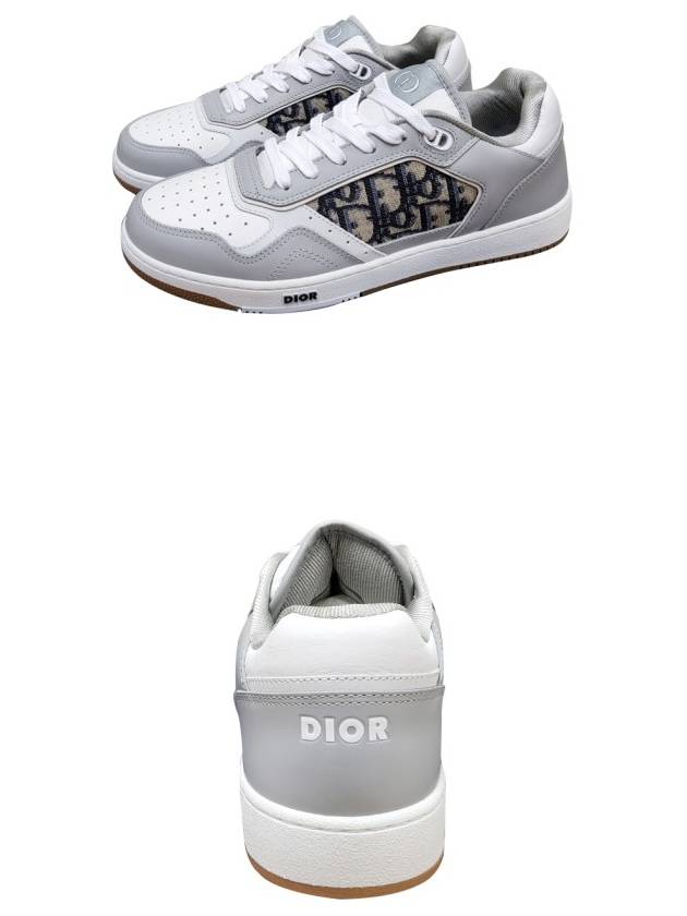 B27 Smooth Calfskin Low Top Sneakers Grey - DIOR - BALAAN 6