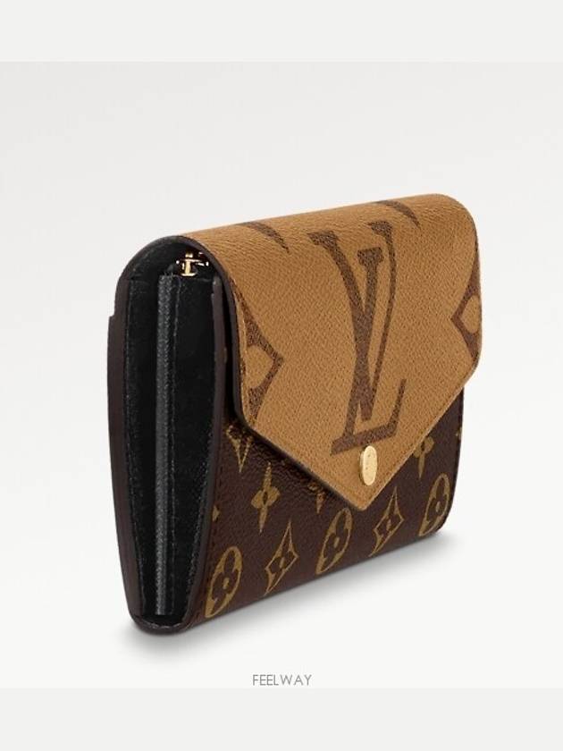 Sarah Monogram Reverse Long Wallet Brown - LOUIS VUITTON - BALAAN 5