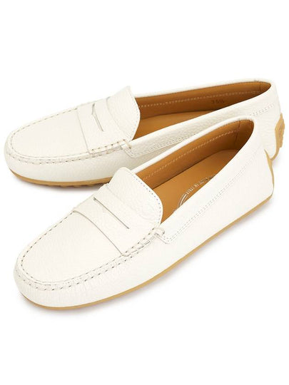 City Gommino Leather Driving Shoes White - TOD'S - BALAAN 2